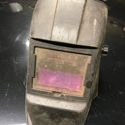 auto-darkening welding helmet