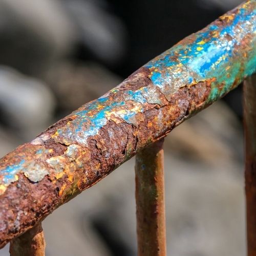 rusty handrail